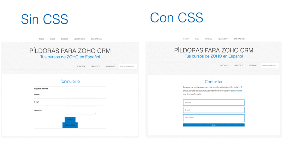 Como aplicar HTML y CSS básico y consigue dar diseño a tus formularios ...