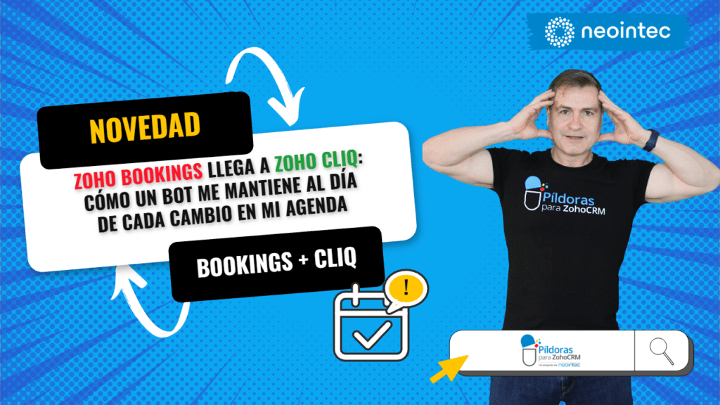 Extensión de Zoho Bookings para Zoho Cliq: un bot que avisa de cada cambio en la agenda